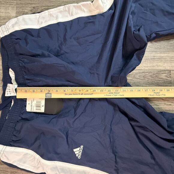 Vintage Adidas ClimaProof Wind Pants NWT Men’s XL Navy White Stripe - Picture 9 of 10